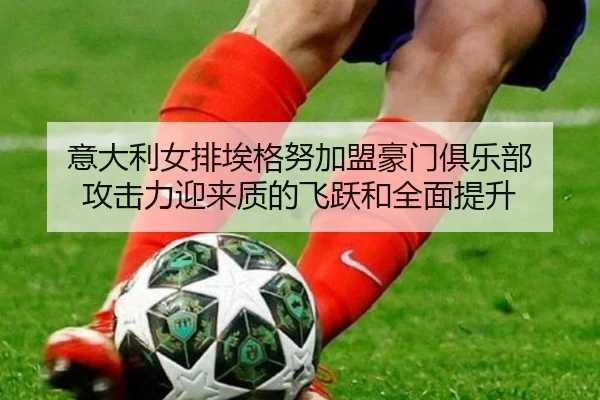 意大利女排埃格努加盟豪门俱乐部 攻击力迎来质的飞跃和全面提升
